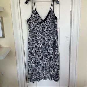 JCrew Double Strap Midi dress in eyelet